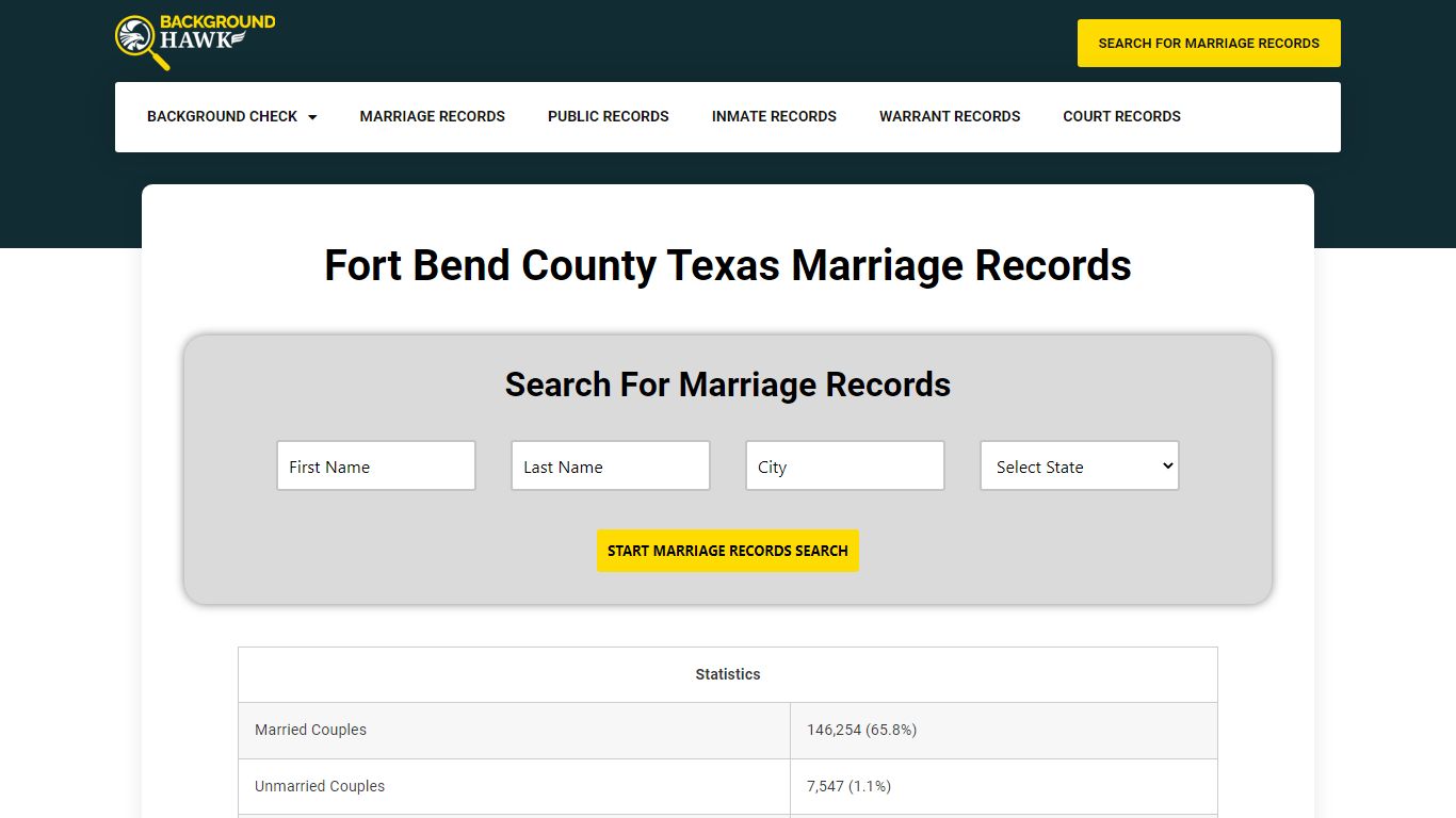 Marriage Records in Fort Bend County , Texas